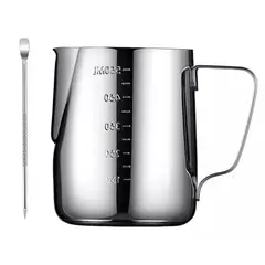 GENERICO - Jarra Barismo Latte Espumadora Acero 550ml + Lápiz Decorati