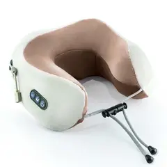 STYLE STARS - Almohada Masajeadora Cervical Eléctrica para Cuello en U Café