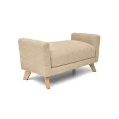 DISEÑOS RAMONA'S - Banca Con Brazos 100x40x45 Beige Tela