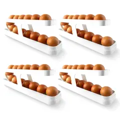 CHEF MASTER - Set X4 Portahuevos Dispensador y organizador de huevos