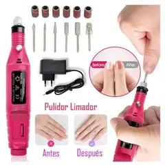GENERICO - Kit Drill Pulidor Uñas Electrico Removedor Acrilico Manicure