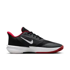 NIKE - Tenis Precision 7-Negro/Rojo