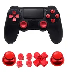 GENERICO - Set de Botones Metálicos y Palancas Para Dualshock Sony PS4.