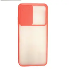 GENERICO - Estuche Case Slider Mate Compatible Con Xiaomi Note 10 5G Rojo