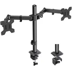 ONE PIXEL - Brazo Soporte Doble Para 2 Monitores Base Escritorio