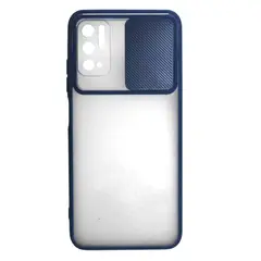 GENERICO - Estuche Case Slider Mate Compatible Con Xiaomi Note 10 5G Azul