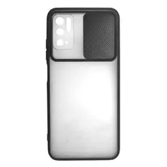GENERICO - Estuche Case Slider Mate Compatible Con Xiaomi Note 10 5G Negro