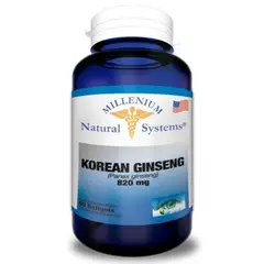MILLENIUM NATURAL SYSTEM - Korean Ginseng 820 mg x 60 Softgels Natural System