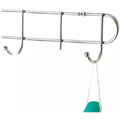 MAZUGI - Perchero Organizador Soporte X 8 Ganchos Utensilios Plateado