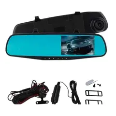GENERICO - Espejo retrovisor Camara dvr hd delantera y trasera 1080