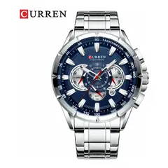 CURREN - Reloj 8363 Cuarzo Acero Inoxidable Cronógrafos Resist