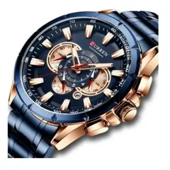 CURREN - Reloj 8363 Cuarzo Acero Inoxidable Cronógrafos Resist