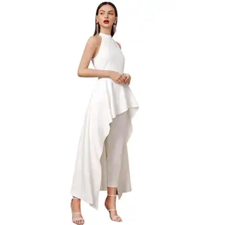 NEGRELI - CONJUNTO DE BLUSA ASIMETRICA Y PANTALON NEGRELI, REF-3049