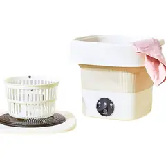 GENERICO - Mini Lavadora Portátil Plegable con Temporizador