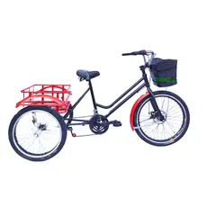 SFORZO - Triciclo Para Adulto Cambio Delantero Triplato Negro