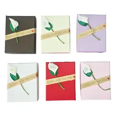 DAYOSHOP - Caja Estuche Collar Aretes Joyas Presentación Regalo X 12 Un.