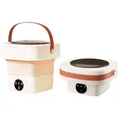 GENERICO - Lavadora Mini Portátil Plegable blanca