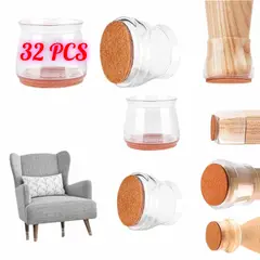 GENERICO - Almohadilla Pata Muebles Fundas forro patas Silla en Silicona L X32pcs