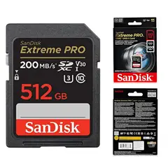 SANDISK - Memoria Extreme Pro SDXC 512GB 200MBs UHS-I