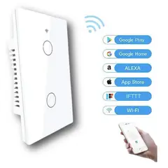GENERICO - Interruptor Doble Wifi Inteligente Alexa Google Home