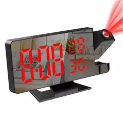 GENERAL - Reloj Despertador Digital DS-3718LW Proyector Hora Rojo