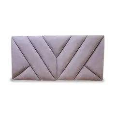 GENERICO - Espaldar Hug de colgar Cama Semidoble 120 Gris Claro