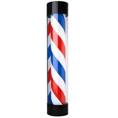MOBLIHOUSE - Letrero Luz Poste De Barbería Giratorio Eléctrico De 120cm