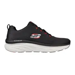 SKECHERS - TENIS NEGRO PARA HOMBRE SK D LUX WALKER MEERNO BLACK RED