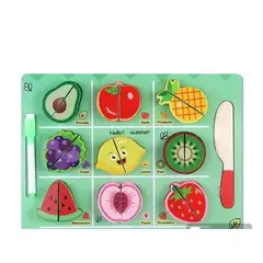 GENERICO - Rompecabezas de Madera de Frutas Didactico Niños