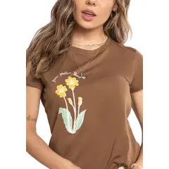 ATYPICAL - Camiseta Mujer Café 3706