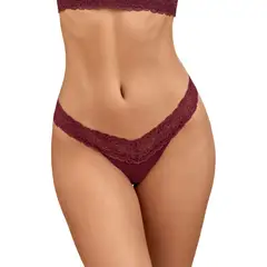 LEONISA - Brasilera con encaje en cintura y tela lisa