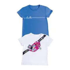 MARKETING PERSONAL - Camiseta Paq X2 Infantil Femenino Multicolor Mp 6080