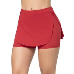 FORMAS INTIMAS - Falda Short Mujer Rojo FI 3015