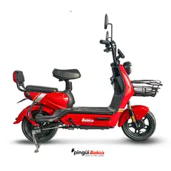 BIOBICI - Bicicleta Eléctrica Pingüi Biobicis 2026 Color Rojo 500W