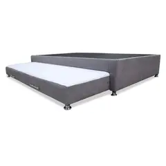 GENERICO - Cama Tarima Nido Kunz Doble 140x190 Gris Claro