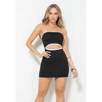 MARKETING PERSONAL - Vestido Corto Mujer Negro Mp 101421