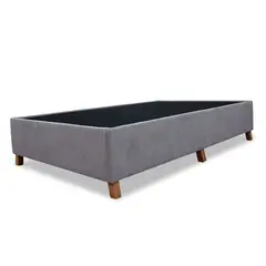 GENERICO - Basecama Graf Semidoble 120x190 Gris Claro