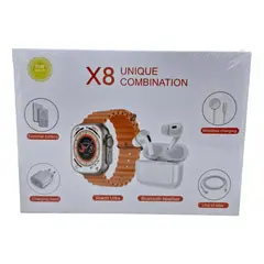 GENERICO - Reloj Smartwatch Ultra audifonos inalambricos 8 accesorios