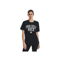 UNDER ARMOUR - Camiseta PJT ROCK HWT CAMPUS Negro MUJER 1377449-001-N11