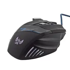 JALTECH - MOUSE USB GAMER GAMER TECH GT10 NEGRO RGB 7 BOTONES
