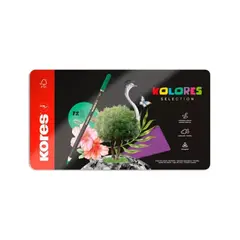 KORES - Colores X72 Caja Metal Trazo 72 Colores