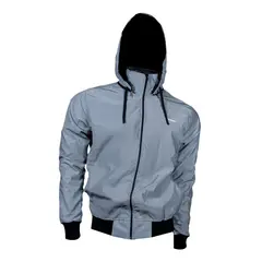 SUPER OPEN - Chaqueta Unisex Reflectiva Gris Talla a Elegir_.