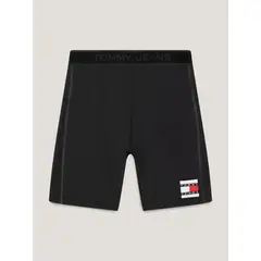 TOMMY HILFIGER - Pantaloneta negra de ciclista Tommy Remastered Tommy Jeans