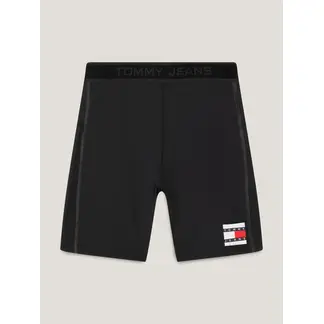 TOMMY HILFIGER - Pantaloneta negra de ciclista Tommy Remastered Tommy Jeans