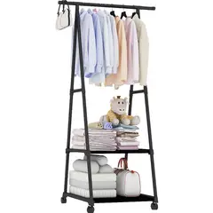 ONE PIXEL - Closet Organizador De Ropa Triangular Con Ruedas