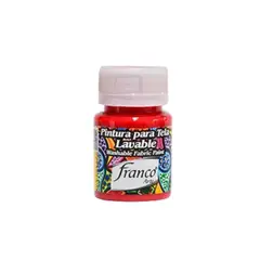 FRANCO ARTE - Pintura Acrilica Para Tela Rojo Primario 30 Cm3