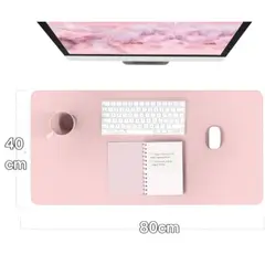 GENERICO - Pad mouse grande de Piel Sintetica 40x 80 Alfombrilla Rosa