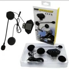 GENERICO - Intercomunicador Para Casco de Moto Profesional Recargable