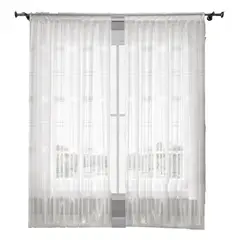 ADVANCE - Cortina Blanca Rayada en Velo Muselina 3 mts x 2.10 mts Entero