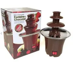 GENERAL - Mini Fuente De Chocolate Electrica Portatil 3 Pisos Color Cafe